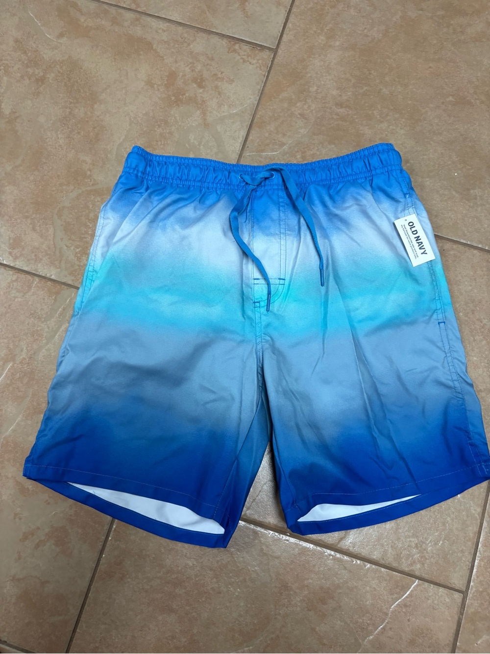 Old Navy Blue Gradient Men's Swim Trunks